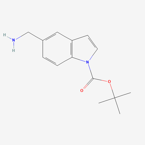 887584-14-7 tert-butyl 5-(aminomethyl)indole-1-carboxylate chemical structure
