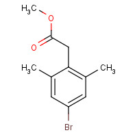 186748-52-7 methyl 2-(4-bromo-2,6-dimethylphenyl)acetate chemical structure