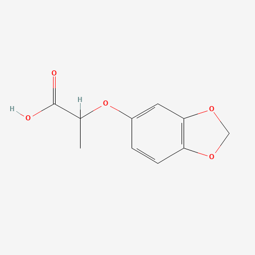 106690-34-0 2-(1,3-benzodioxol-5-yloxy)propanoic acid chemical structure