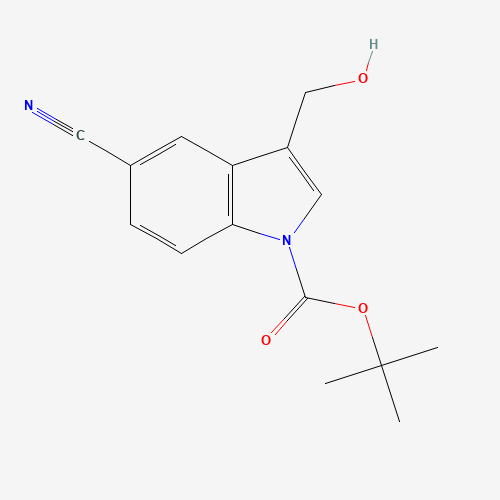 914349-11-4 tert-butyl 5-cyano-3-(hydroxymethyl)indole-1-carboxylate chemical structure