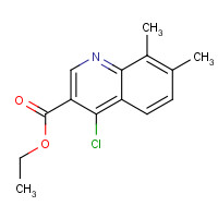 56824-88-5 ethyl 4-chloro-7,8-dimethylquinoline-3-carboxylate chemical structure