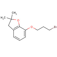 250289-95-3 7-(3-bromopropoxy)-2,2-dimethyl-3H-1-benzofuran chemical structure
