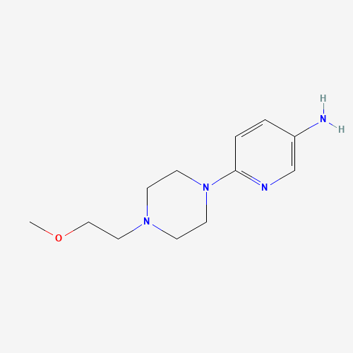 1017331-35-9 6-[4-(2-methoxyethyl)piperazin-1-yl]pyridin-3-amine chemical structure