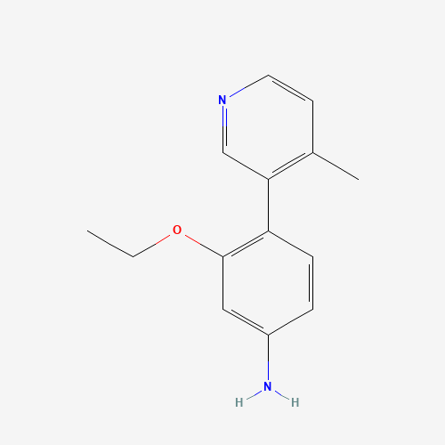 1357094-50-8 3-ethoxy-4-(4-methylpyridin-3-yl)aniline chemical structure