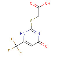 836-12-4 2-[[4-oxo-6-(trifluoromethyl)-1H-pyrimidin-2-yl]sulfanyl]acetic acid chemical structure