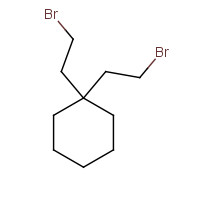 3187-34-6 1,1-bis(2-bromoethyl)cyclohexane chemical structure