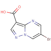 912773-22-9 6-bromopyrazolo[1,5-a]pyrimidine-3-carboxylic acid chemical structure