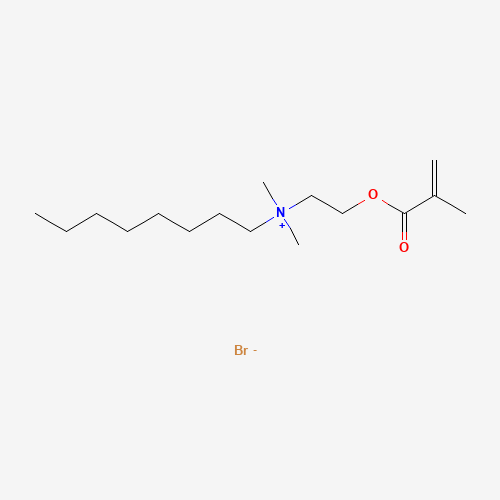 96526-33-9 dimethyl-[2-(2-methylprop-2-enoyloxy)ethyl]-octylazanium;bromide chemical structure