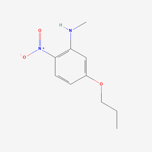 859877-40-0 N-methyl-2-nitro-5-propoxyaniline chemical structure