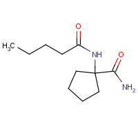 177219-40-8 1-(pentanoylamino)cyclopentane-1-carboxamide chemical structure