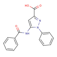 1391944-68-5 5-benzamido-1-phenylpyrazole-3-carboxylic acid chemical structure