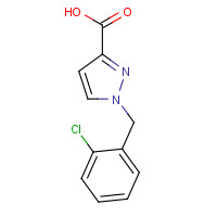 1309785-75-8 1-[(2-chlorophenyl)methyl]pyrazole-3-carboxylic acid chemical structure