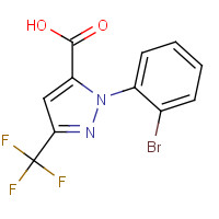 1006620-45-6 2-(2-bromophenyl)-5-(trifluoromethyl)pyrazole-3-carboxylic acid chemical structure