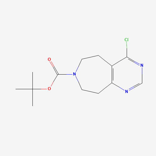 1057338-27-8 tert-butyl 4-chloro-5,6,8,9-tetrahydropyrimido[4,5-d]azepine-7-carboxylate chemical structure
