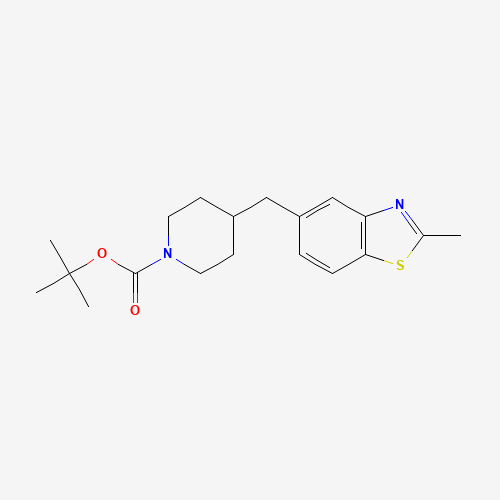 1263279-32-8 tert-butyl 4-[(2-methyl-1,3-benzothiazol-5-yl)methyl]piperidine-1-carboxylate chemical structure