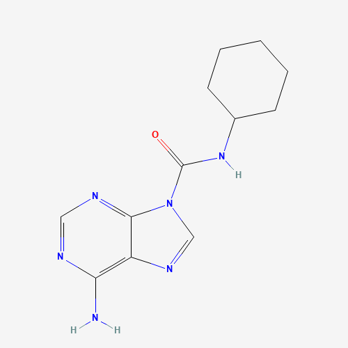 64442-34-8 6-amino-N-cyclohexylpurine-9-carboxamide chemical structure