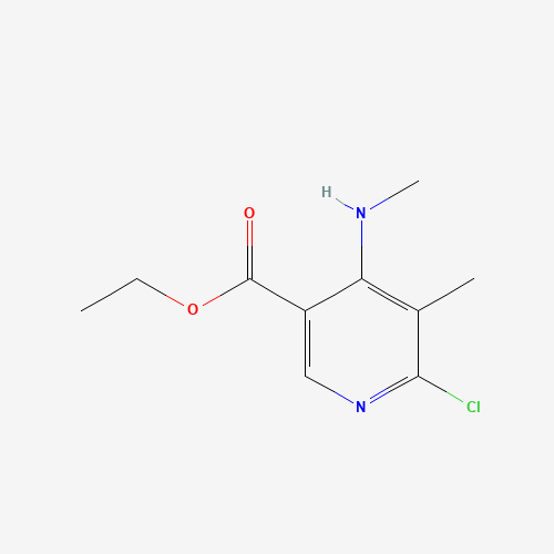 1538605-35-4 ethyl 6-chloro-5-methyl-4-(methylamino)pyridine-3-carboxylate chemical structure