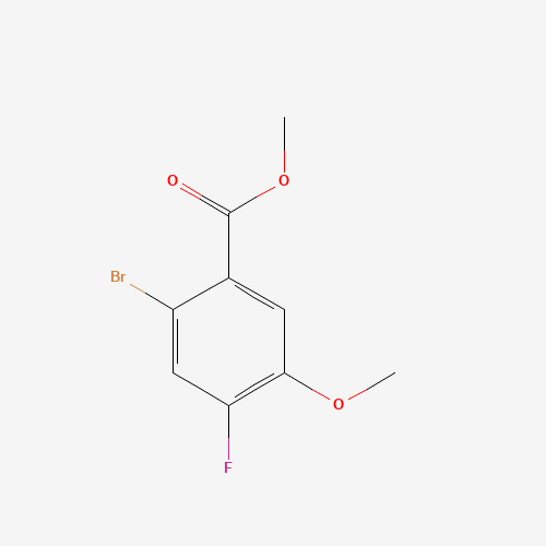 1007455-22-2 methyl 2-bromo-4-fluoro-5-methoxybenzoate chemical structure