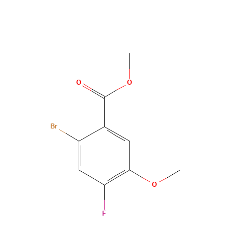 1007455-22-2 methyl 2-bromo-4-fluoro-5-methoxybenzoate chemical structure