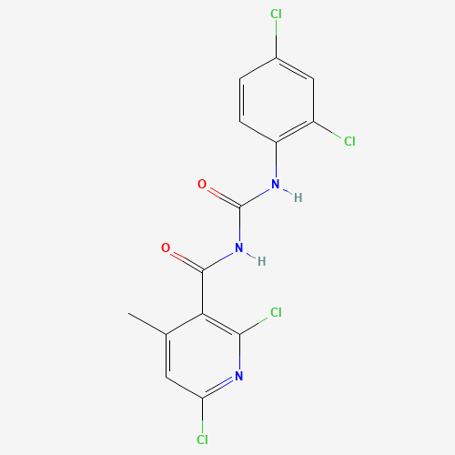 286430-78-2 2,6-dichloro-N-[(2,4-dichlorophenyl)carbamoyl]-4-methylpyridine-3-carboxamide chemical structure