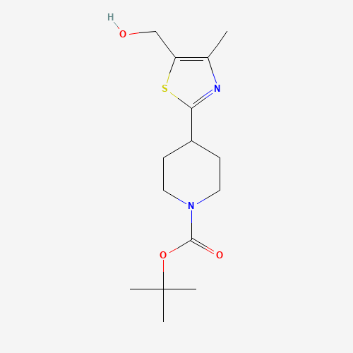 857283-66-0 tert-butyl 4-[5-(hydroxymethyl)-4-methyl-1,3-thiazol-2-yl]piperidine-1-carboxylate chemical structure