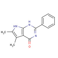 177499-64-8 5,6-dimethyl-2-phenyl-1,7-dihydropyrrolo[2,3-d]pyrimidin-4-one chemical structure