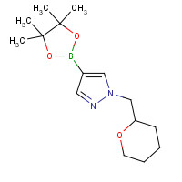 1000802-49-2 1-(oxan-2-ylmethyl)-4-(4,4,5,5-tetramethyl-1,3,2-dioxaborolan-2-yl)pyrazole chemical structure