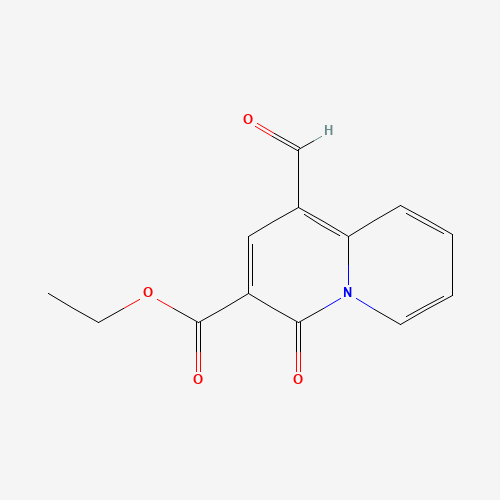 337909-10-1 ethyl 1-formyl-4-oxoquinolizine-3-carboxylate chemical structure