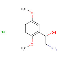 60407-53-6 2-amino-1-(2,5-dimethoxyphenyl)ethanol;hydrochloride chemical structure