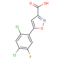 763109-73-5 5-(2,4-dichloro-5-fluorophenyl)-1,2-oxazole-3-carboxylic acid chemical structure
