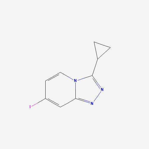 1057393-49-3 3-cyclopropyl-7-iodo-[1,2,4]triazolo[4,3-a]pyridine chemical structure