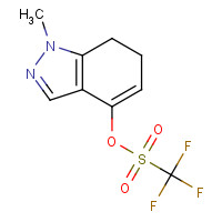 1419222-83-5 (1-methyl-6,7-dihydroindazol-4-yl) trifluoromethanesulfonate chemical structure