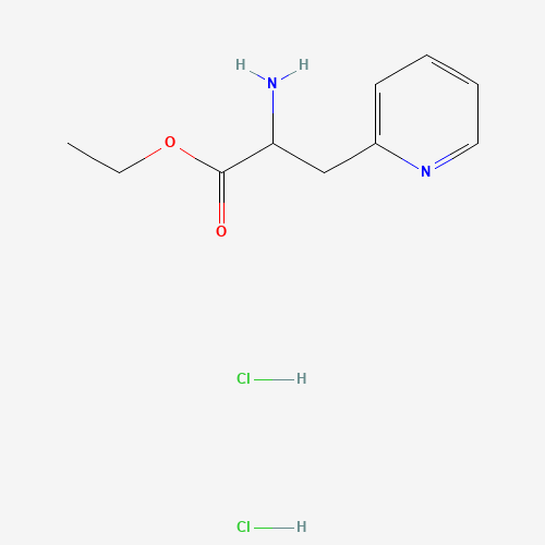 33560-87-1 ethyl 2-amino-3-pyridin-2-ylpropanoate;dihydrochloride chemical structure