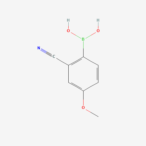 1233968-22-3 (2-cyano-4-methoxyphenyl)boronic acid chemical structure
