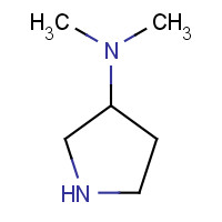 69478-75-7 N,N-dimethylpyrrolidin-3-amine chemical structure