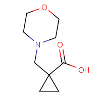 1257236-69-3 1-(morpholin-4-ylmethyl)cyclopropane-1-carboxylic acid chemical structure