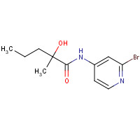 1433904-38-1 N-(2-bromopyridin-4-yl)-2-hydroxy-2-methylpentanamide chemical structure