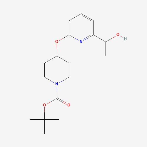 960001-36-9 tert-butyl 4-[6-(1-hydroxyethyl)pyridin-2-yl]oxypiperidine-1-carboxylate chemical structure