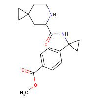 1417743-85-1 methyl 4-[1-(6-azaspiro[2.5]octane-7-carbonylamino)cyclopropyl]benzoate chemical structure