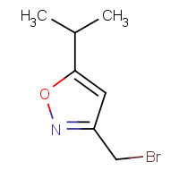 154016-51-0 3-(bromomethyl)-5-propan-2-yl-1,2-oxazole chemical structure