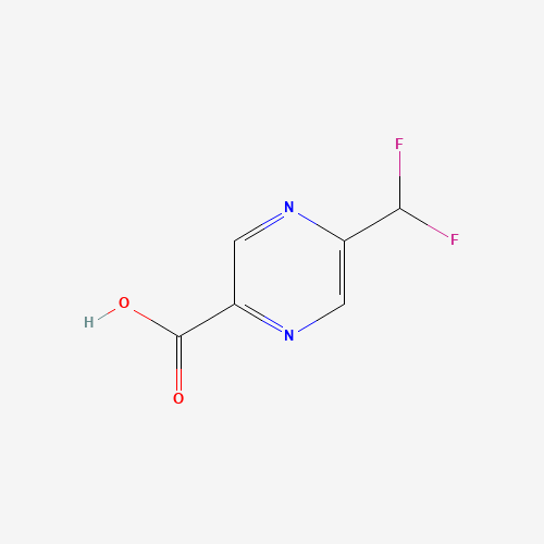 1174321-06-2 5-(difluoromethyl)pyrazine-2-carboxylic acid chemical structure
