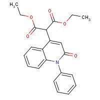 61298-12-2 diethyl 2-(2-oxo-1-phenylquinolin-4-yl)propanedioate chemical structure