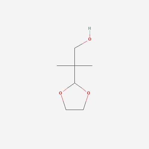 32935-42-5 2-(1,3-dioxolan-2-yl)-2-methylpropan-1-ol chemical structure