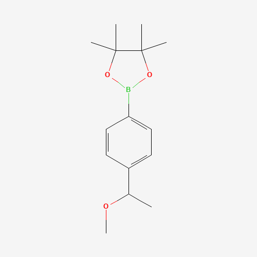 1082066-31-6 2-[4-(1-methoxyethyl)phenyl]-4,4,5,5-tetramethyl-1,3,2-dioxaborolane chemical structure