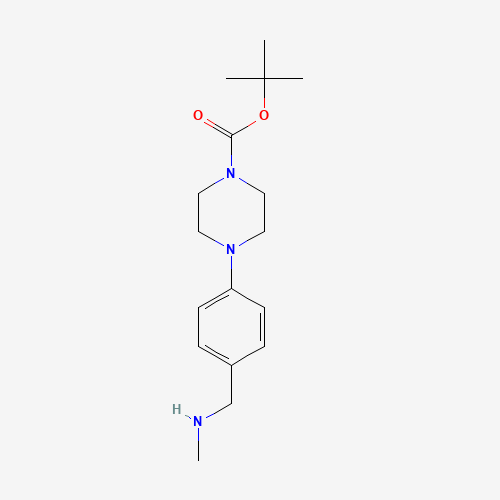 681508-91-8 tert-butyl 4-[4-(methylaminomethyl)phenyl]piperazine-1-carboxylate chemical structure
