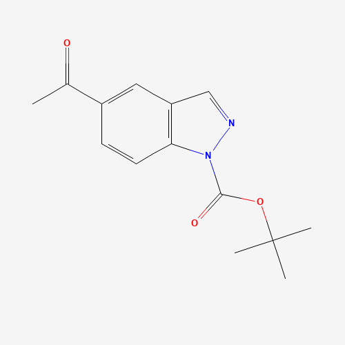 877264-73-8 tert-butyl 5-acetylindazole-1-carboxylate chemical structure