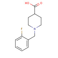 901313-43-7 1-[(2-fluorophenyl)methyl]piperidine-4-carboxylic acid chemical structure
