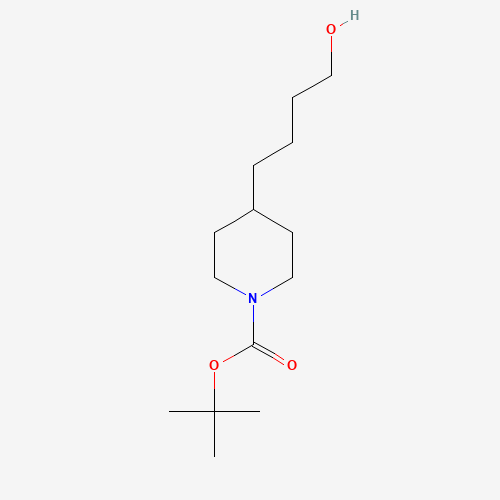 142355-83-7 tert-butyl 4-(4-hydroxybutyl)piperidine-1-carboxylate chemical structure