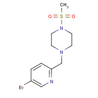 1380487-04-6 1-[(5-bromopyridin-2-yl)methyl]-4-methylsulfonylpiperazine chemical structure