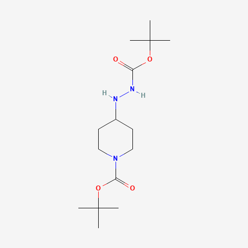 380226-99-3 tert-butyl 4-[2-[(2-methylpropan-2-yl)oxycarbonyl]hydrazinyl]piperidine-1-carboxylate chemical structure
